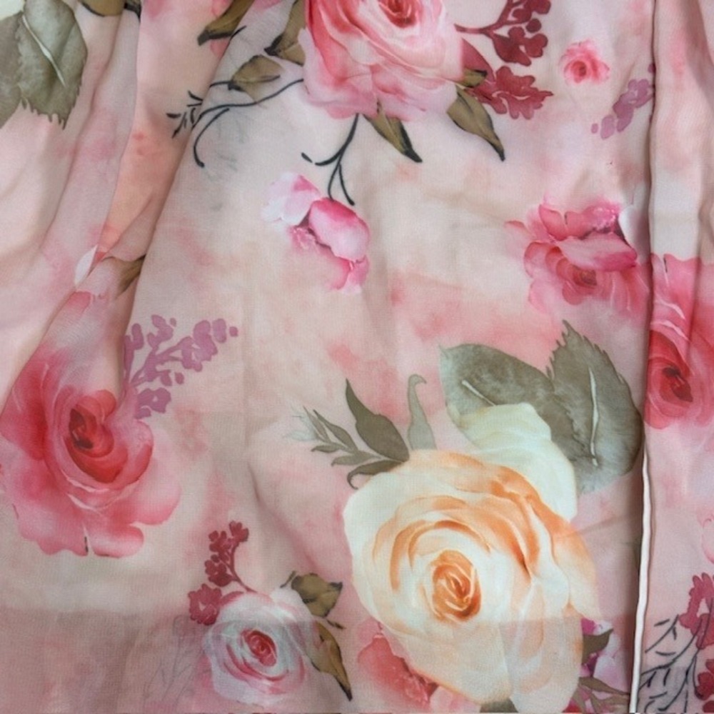 Floral Pink Maxi Dress Ruffle Tiered Corset Back Party Wedding Homecoming Prom‎ - Picture 12 of 16